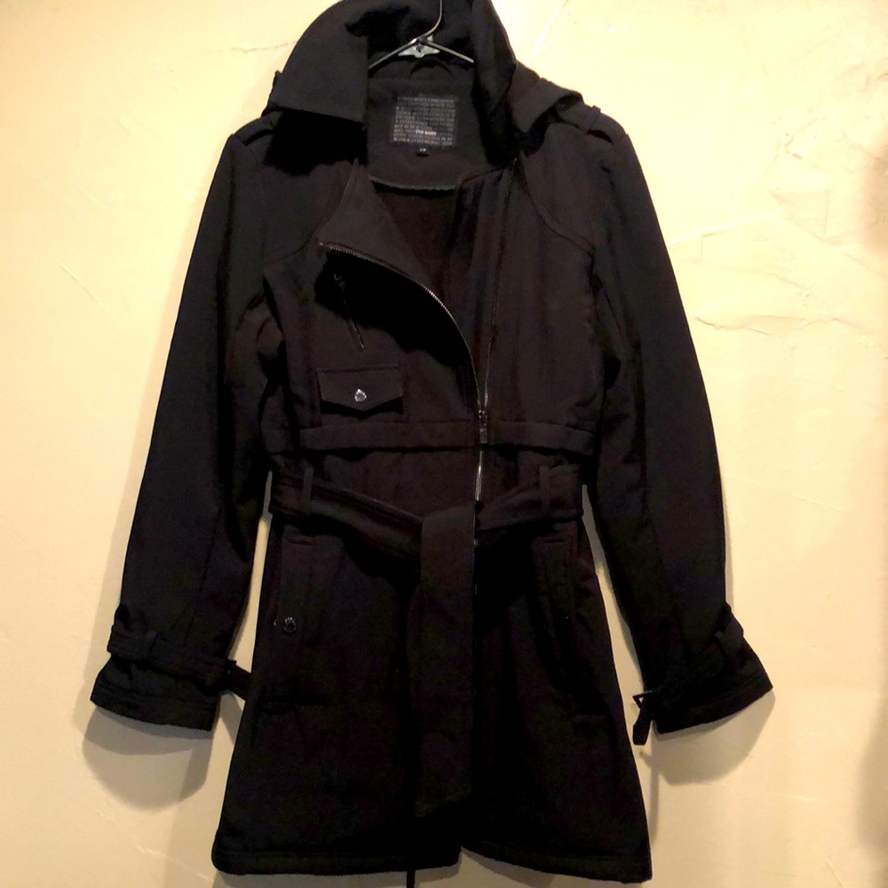 Steve Madden All Weather 3/4 length hooded jacket. Size S - Picture 1 of 7
